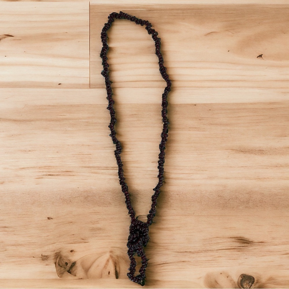 Garnet chip bead necklace